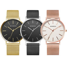 Custom brand 7mm ultra thin  wrist watches men women wristwatch